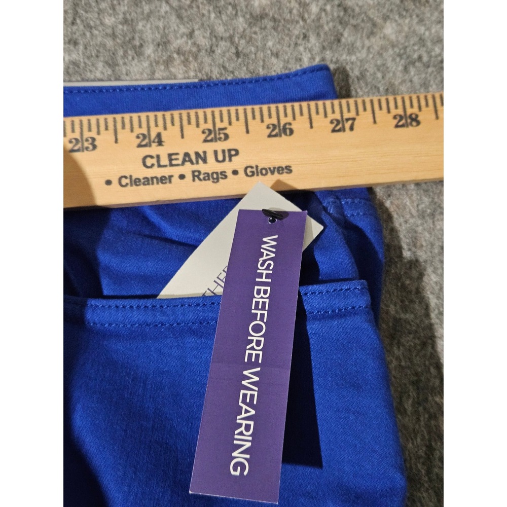 Catherines The Universal Jean Women's 32W Blue Stretch Capri Pants NWT - Picture 4 of 11